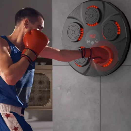 Máquina de Boxe Inteligente com Bluetooth e Luvas