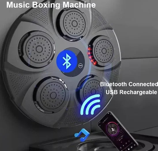 Máquina de Boxe Inteligente com Bluetooth e Luvas