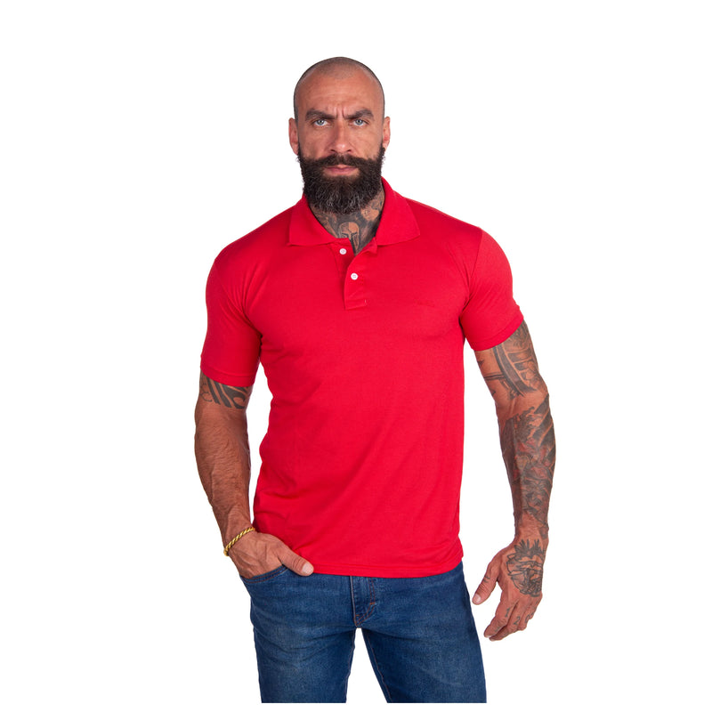 Kit com 5 Camisas Polo Masculinas